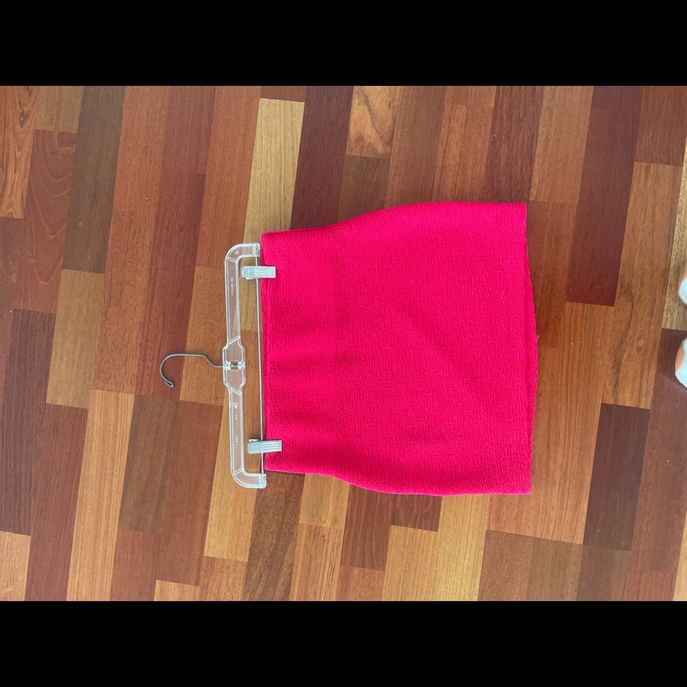 Neon pink/magenta textured mini skirt size xs